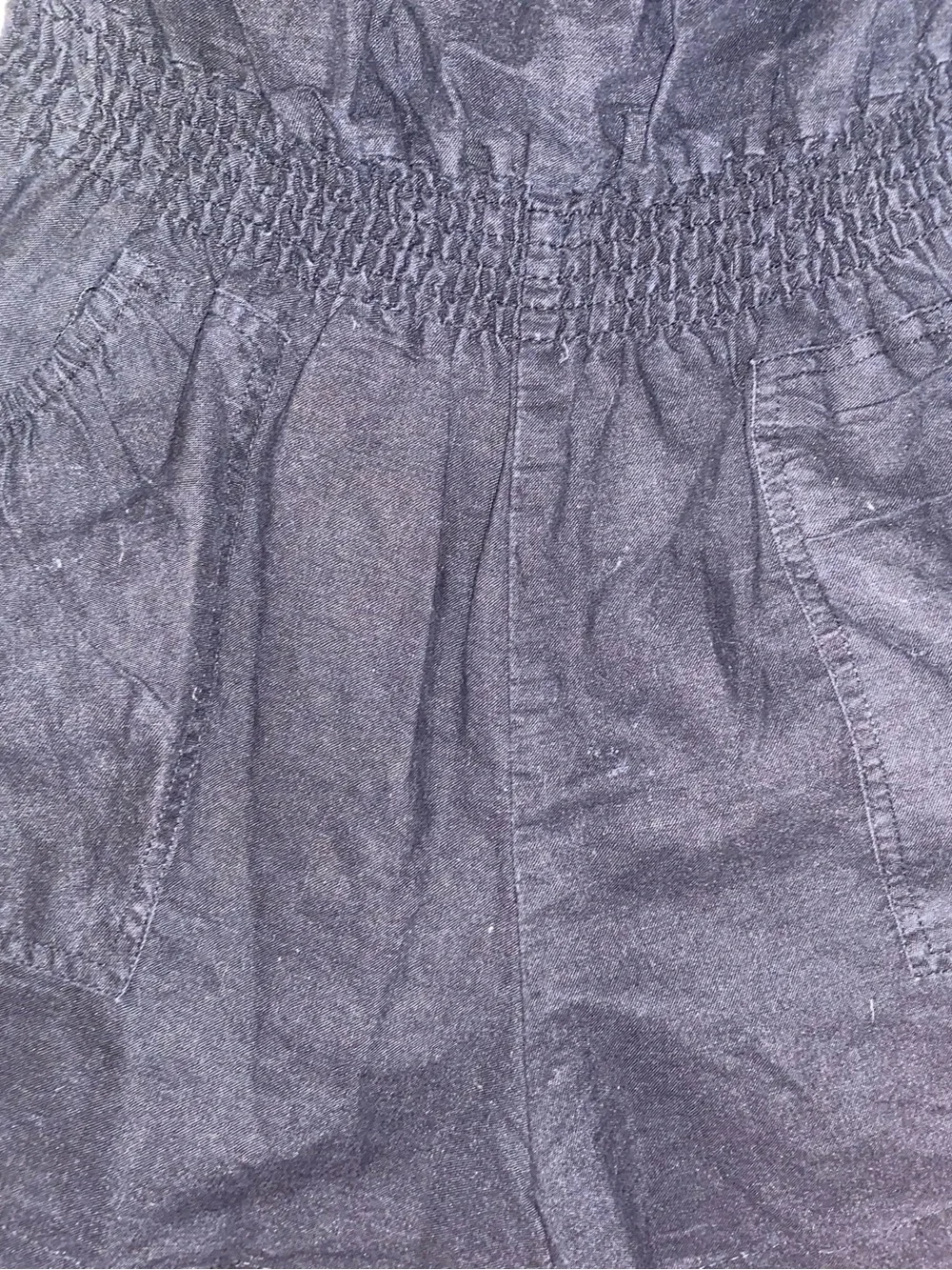 Black Strapless Ruffle Romper - Picture 5 of 6